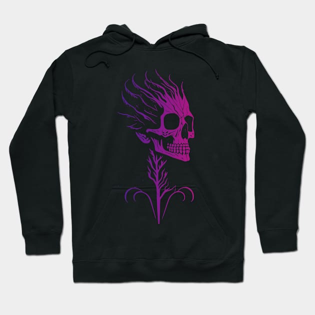 Forest Punk and Psychedelic Skulls Hoodie by Bongonation